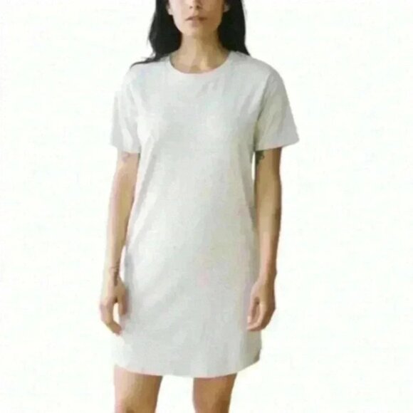 𝅺TRADLANDS T Shirt Baja  Dress Oatmeal Heathered Stone Neutral Women's Medium - Picture 1 of 8